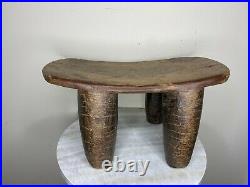 Vintage African Stool Vintage Side Table or End Table Small Senufo Stool Rustic
