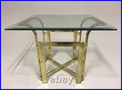 Vintage Baughman Atomic Cocktail Table Glass Brass Coffee End Night Hollywood