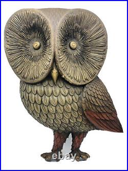 Vintage Burwood Mid-Century Wall Art Owl #4534 Preowned