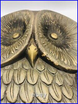 Vintage Burwood Mid-Century Wall Art Owl #4534 Preowned