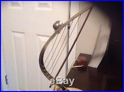 Vintage- CANNON-60s Brass Harp Piano Desk Lamp Retro Lighting Mid Century Modern