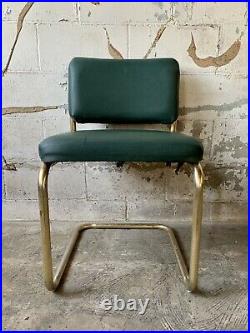 Vintage Cantilever Baughman Dining Mid Century Modern Brass Gold Z Dining Chair