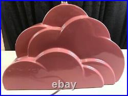 Vintage Ceramic Pink Cloud Retro Mid Century Table Lamp (no shade) 24 17 8.5