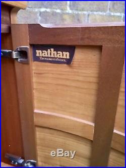Vintage Curved Bow Teak Nathan Corner Cupboard Unit Retro Mid Century 60s