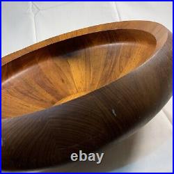 Vintage Dansk Denmark Jens Quistgaard Large Staved Teak 17 X 6 Bowl