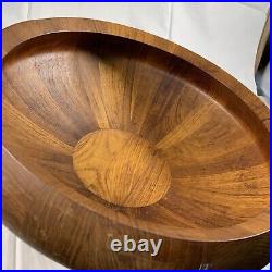 Vintage Dansk Denmark Jens Quistgaard Large Staved Teak 17 X 6 Bowl