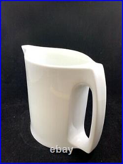 Vintage Dansk MCM White porcelain modern pitcher 1960s retro mid century modern