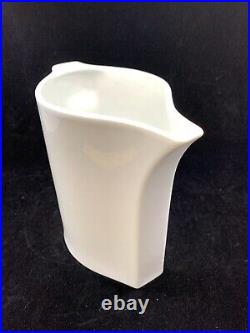 Vintage Dansk MCM White porcelain modern pitcher 1960s retro mid century modern