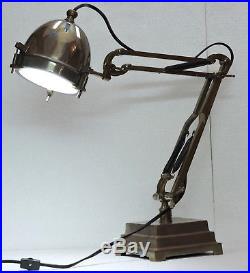 Vintage Desk Lamp Mid Century Retro Desk/Table Lamp Metal Base Home Decor Uk