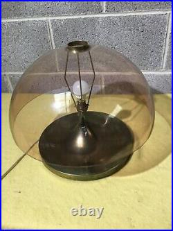 Vintage Durlston Designs Brass Lamp Mushroom UFO Retro Mid Century 1960s 70s