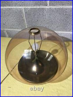 Vintage Durlston Designs Brass Lamp Mushroom UFO Retro Mid Century 1960s 70s