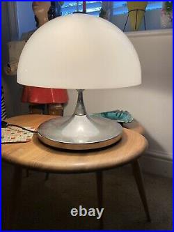 Vintage Durlston Designs Chrome Lamp Mushroom UFO Retro Mid Century 1960s 70s