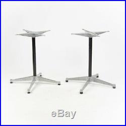 Vintage Eames Herman Miller Aluminum Group Dining Table Bases Sets Available