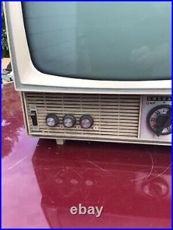 Vintage Emerson Tv Retro Gaming Television RARE Mid Century look space age works