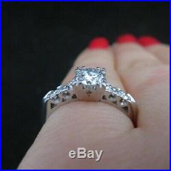 Vintage Engagement Ring Platinum Engagement Ring Retro Mid Century Estate Gift