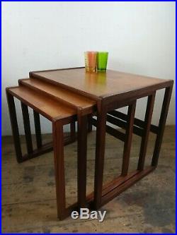 Vintage G Plan nest of coffee side tables mid century quadrille retro furniture