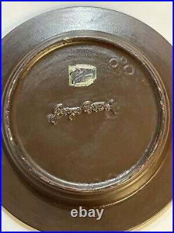 Vintage Georges Briard Mid Century Modern Lion Plate, Rare Blue MCM