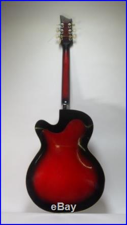 Vintage German PANaramic Arch Top Hollow Body Acoustic Electric Guitar