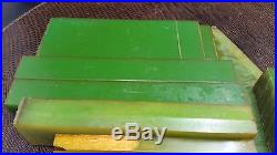Vintage Green Bakelite Blocks Rods Pieces Parts 944 Grams