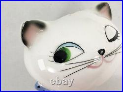 Vintage Holt Howard Cozy Kitten Wall Pocket Planter Key Holder Winking Cat 1960