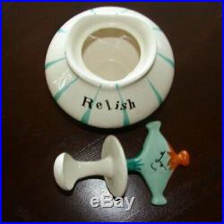 Vintage Holt Howard Relish Pixie Condiment with Spoon Pixieware
