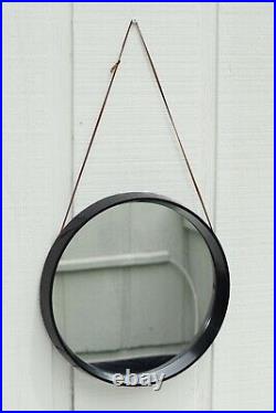 Vintage Jacques Adnet Style Danish MID Century Modern(eames Era) Circle Mirror