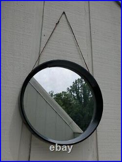 Vintage Jacques Adnet Style Danish MID Century Modern(eames Era) Circle Mirror