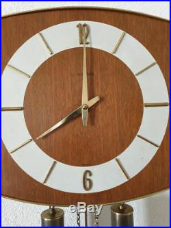 Vintage Junghans Design Mid Century Retro Wall Clock (Kienzle Mauthe Hermle era)