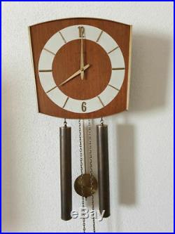 Vintage Junghans Design Mid Century Retro Wall Clock (Kienzle Mauthe Hermle era)