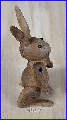 Vintage Kay Bojesen Articulated Figurine Wood Rabbit Danish Modern Rare