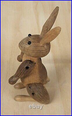 Vintage Kay Bojesen Articulated Figurine Wood Rabbit Danish Modern Rare