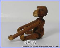 Vintage Kay Bojesen Teak & Limba Wooden Original Monkey Figure Denmark