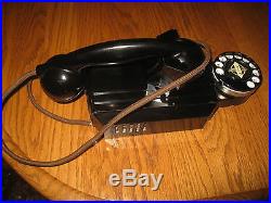 Vintage Kellogg Rotary Art Deco Wall Phone 4 Digit Retro Mid Century Western