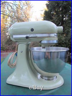 Vintage KitchenAid K45 Mixer Avocado Green Retro Mid Century Free Shipping