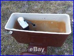 Vintage Kohler Retro K 4520 WELLWORTH Brown Toilet Tank MID CENTURY MODERN