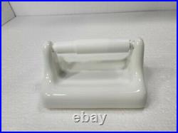 Vintage Kohler White Ceramic TP Toilet Paper Holder Porcelain Mid Century Modern