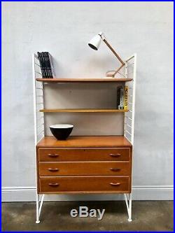 Vintage Ladderax Teak Shelving Bookcase Unit. Danish Retro Mid Century. DELIVERY