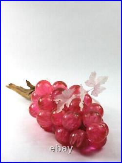 Vintage Lucite Acrylic Grape Cluster Pink Icicles Stalagmite Driftwood MCM RARE