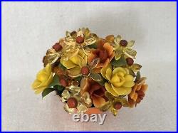 Vintage Lucite Acrylic Plastic Colorful Bouquet Flowers Mid Century Modern RARE