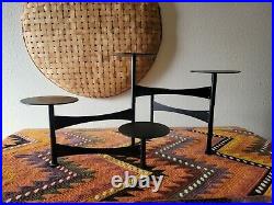 Vintage MCM/Danish Mid-MOD Articulated/Folding Candle HOLDER/Metal Display Stand
