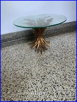 Vintage MID CENTURY Gold Wheat Table From 1960