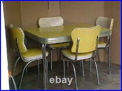 Vintage MID Century Modern Formica Table And Chairs 1950's Retro