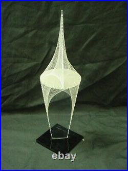 Vintage MID Century Modern String And Plexiglass Art Sculpture Steve Latham 71
