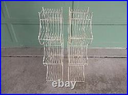 Vintage Mid Century Art Deco Pagoda Wire Plant Stand 2 AVAILABLE