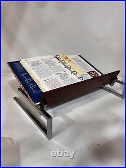Vintage Mid Century Book Stand / MCM Teak Cookbook / Bible Holder from Holland