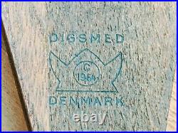 Vintage Mid-Century Digsmed 18-Jar Teak Spice Wheel 1960's Denmark-free shipping