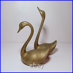 Vintage Mid Century Extra Large Scale Pair Of Barss Swans