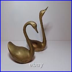 Vintage Mid Century Extra Large Scale Pair Of Barss Swans