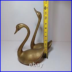 Vintage Mid Century Extra Large Scale Pair Of Barss Swans