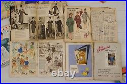 Vintage Mid Century Fashion Magazine LOT with sewing patterns, 1960s
